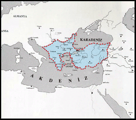 Ottoman Borders after Mehmed II